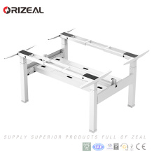 new product office furniture electric height adjustable standing computer desk with two person